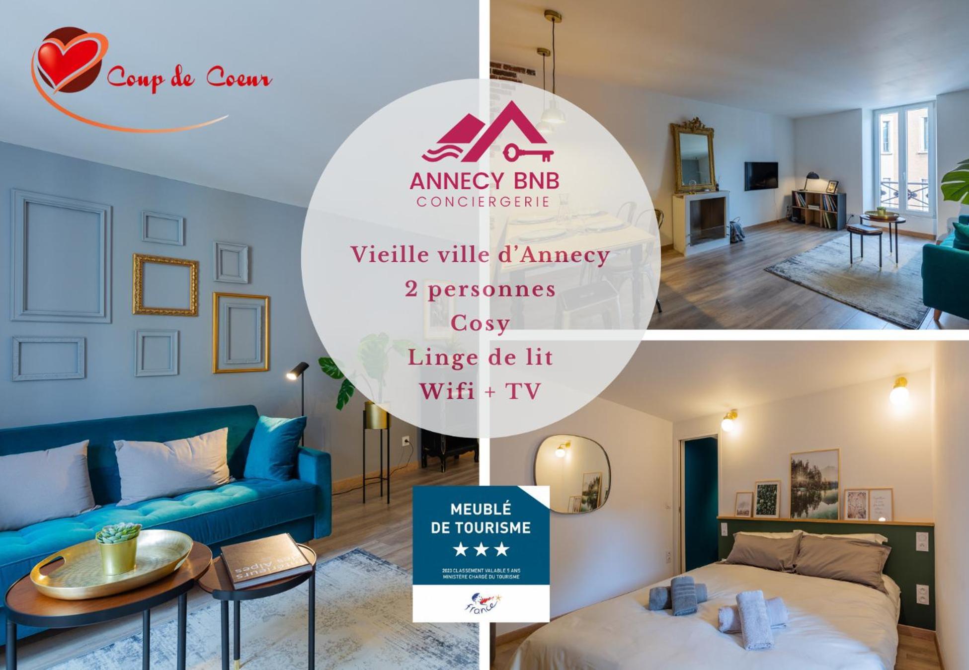 Les Cordeliers: 2 Pers, Cosy & Coeur Vieille Ville 안시 외부 사진